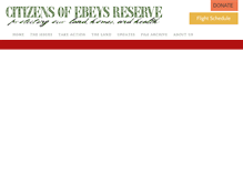 Tablet Screenshot of citizensofebeysreserve.com